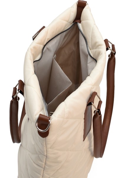 Puf Kapitone Dikişli Kadın Omuz Çantası – Günlük Kullanıma Uygun Modern Tasarım ELA09753 modelleri