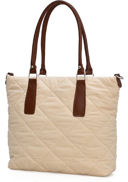 Puf Kapitone Dikişli Kadın Omuz Çantası – Günlük Kullanıma Uygun Modern Tasarım ELA09753 fırsatları