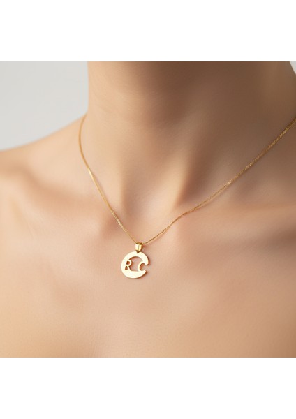 8 Ayar Altın Kolye Ucu C&r GM10743 1 gr