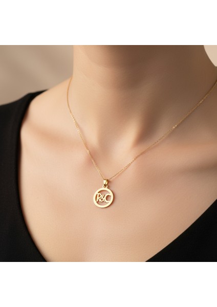 8 Ayar Altın Kolye Ucu C&r GM10749 1 gr