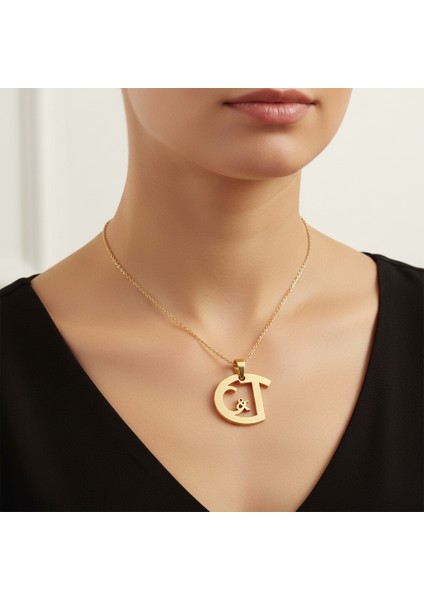 8 Ayar Altın Kolye Ucu C&t GM10777 1 gr