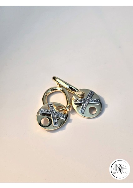 - Glow Earrings – Gold Kaplama Taş Detaylı Kadın Küpe (KOD-361)