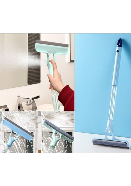 4 In 1 Spreyli Çek Çekli Camsil ve Fırça Aparatı