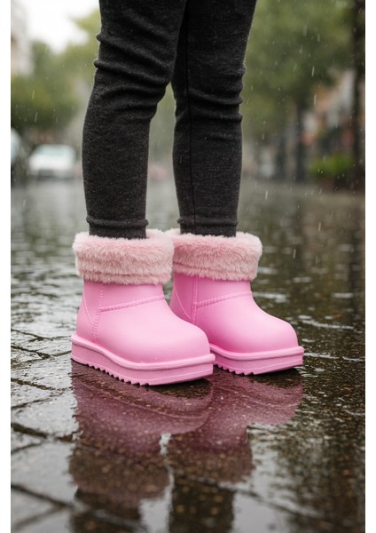 Su Geçirmez Içi Kürklü Kız Çocuk Eva Yağmur Kar Botu fiyatları