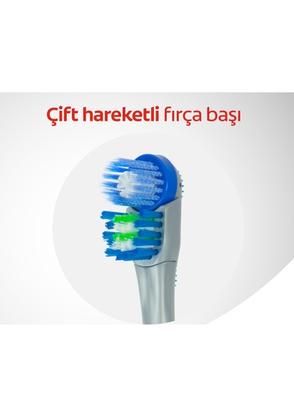 360 Optik Beyaz Platinum Pilli Diş Fırçası Başlıkları Yumuşak Spiral Kıllı Çift Hareketli (2 Yedek Başlık) indirimleri