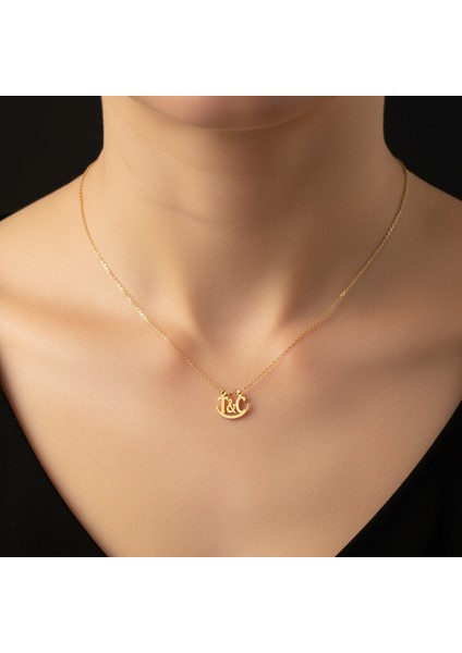 8 Ayar Altın Kolye Ucu C&t GM10780 1 gr