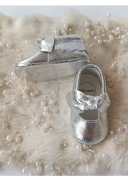 Alice Silver Hakiki Deri Bebek Makosen Patik modelleri