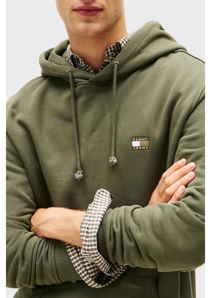 Logolu Pamuklu Regular Fit Kapüşonlu Sweat Erkek Sweat DM0DM20258 0h7 fırsatları