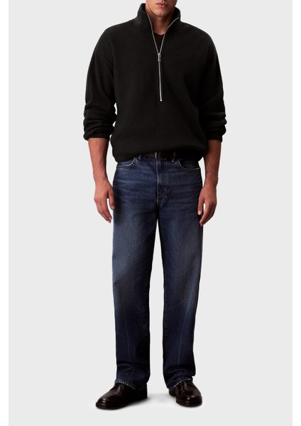 Oversize Fit Yarım Fermuarlı Dik Yaka Polar Sweat LV04RD229GUB1 Erkek Sweat LV04RD229G Ub1 fiyatları