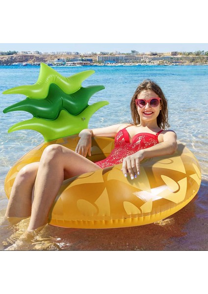 Yetişkin Ananas Arkalığı Şişirilebilir Kalınlaştırılmış Yüzme Simidi (Yurt Dışından) indirimleri