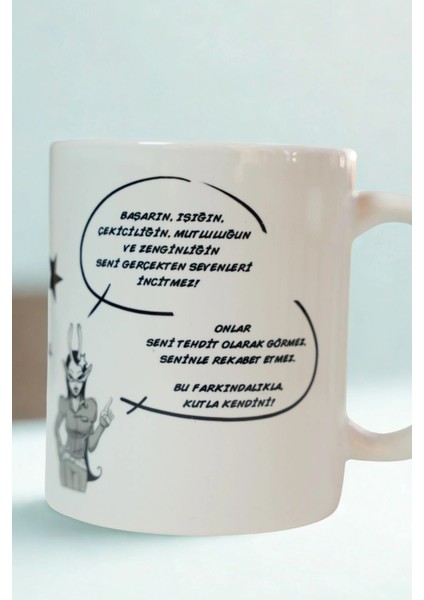 Motivasyon Mesajlı Porselen Kupa – Başarı, Işık ve Farkındalık Temalı Hediye Kupa fiyatları