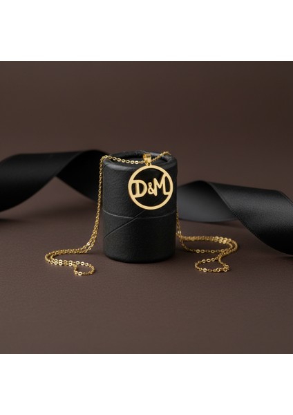 8 Ayar Altın Kolye Ucu D&m GM10965 1 gr modelleri