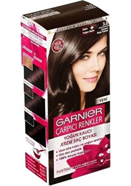 Çarpıcı Renkler 3.0 Koyu Kahve Saç Boyası Uzun Süre Kalıcı 99 ml Kadın Kullanımı fırsatları