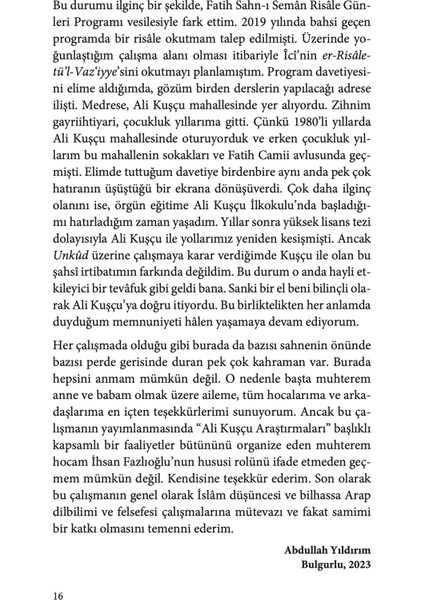 Ali Kuşçu ve Unkûdü'z Zevâhir - Abdullah Yıldırım