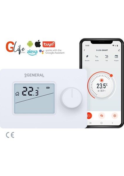 HT250 Smart Kablosuz Akıllı Tuya Oda Termostatı