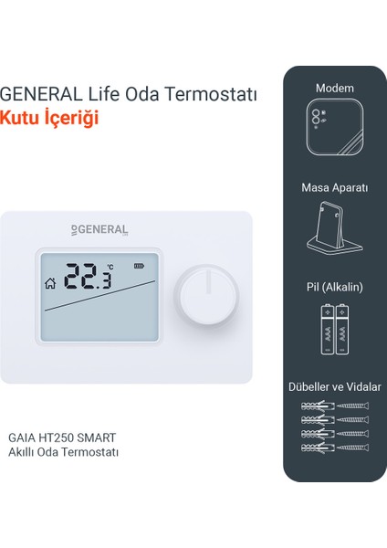 HT250 Smart Kablosuz Akıllı Tuya Oda Termostatı modelleri