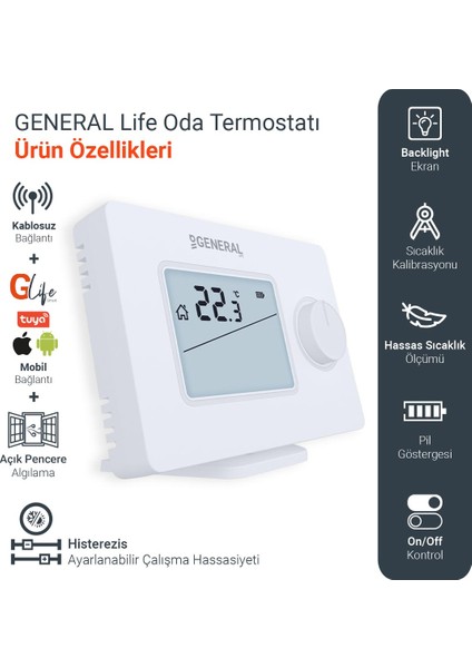 HT250 Smart Kablosuz Akıllı Tuya Oda Termostatı fırsatları