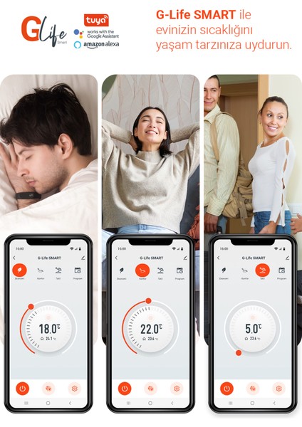 HT250 Smart Kablosuz Akıllı Tuya Oda Termostatı