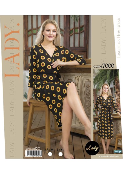 Lady Lingerie Çiçekdesenli Elbise