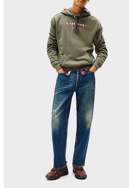 Logolu % 100 Pamuk Regular Fit Kapüşonlu Sweat Erkek Sweat DM0DM22113 Mrh fiyatları