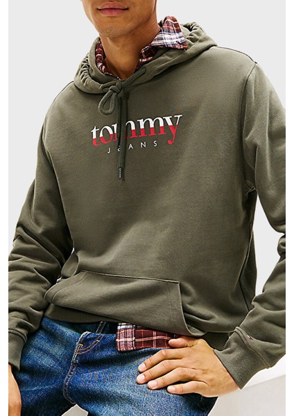 Logolu % 100 Pamuk Regular Fit Kapüşonlu Sweat Erkek Sweat DM0DM22113 Mrh fırsatları