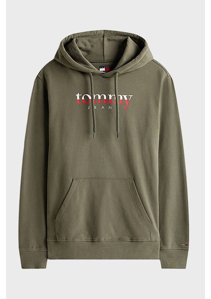 Logolu % 100 Pamuk Regular Fit Kapüşonlu Sweat Erkek Sweat DM0DM22113 Mrh indirimleri