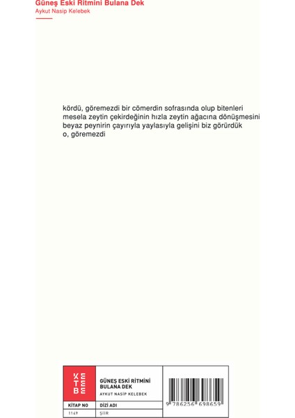 Güneş Eski Ritmini Bulana Dek - Aykut Nasip Kelebek fiyatları