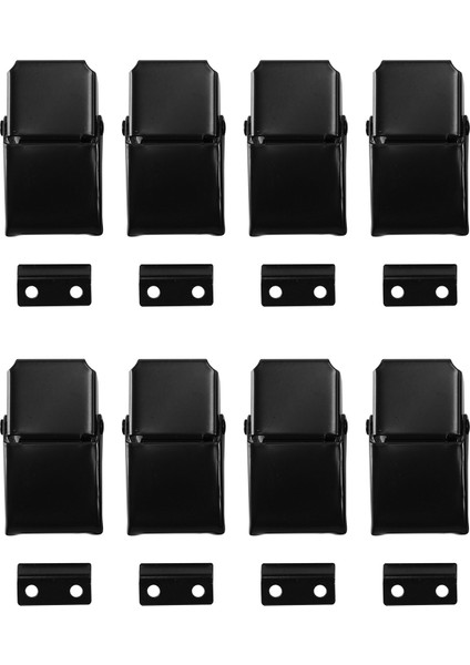 8 Pcs A27 Siyah Gizli Geçiş Yüklü Mandal Kelepçesi Kasa Araç Kutusu Temizleyici Kabine Kutuları (Yurt Dışından)