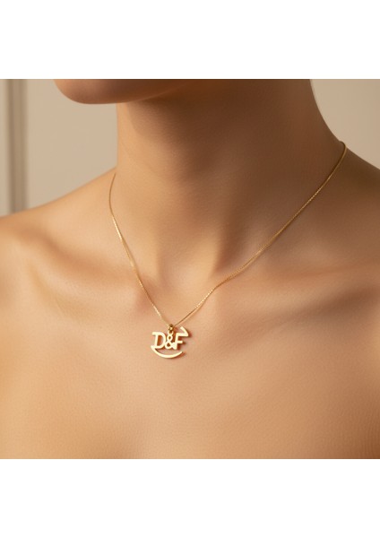 8 Ayar Altın Kolye Ucu D&f GM10862 0.5 gr