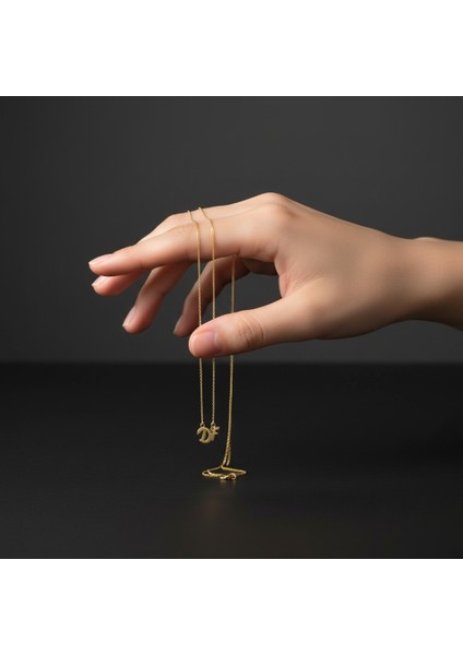 8 Ayar Altın Kolye Ucu D&f GM10863 0.5 gr fiyatları