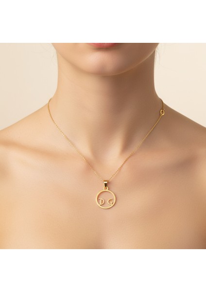 8 Ayar Altın Kolye Ucu D&g GM10880 0.5 gr