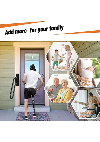 Açık Basamaklar Için Küpeşte Merdiven Korkuluk 1 Ila 3 Adım Merdivenler Yaşlılar Için Duvar Monte Edilmiş Engelli Hamile Kadınlar (Yurt Dışından) indirimleri