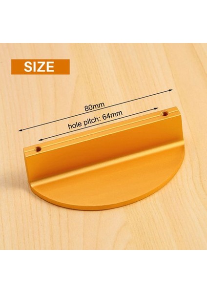 12PCS Altın Çekmecesi 2 5 Inç Yarım Ay Dolap Çekmecesi Çekerler Mutfak Tutamaçları Modern Dolap Donanım Çeker (Yurt Dışından) fiyatları