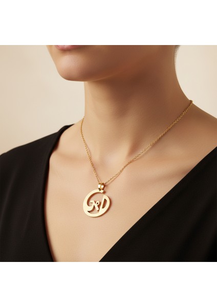 8 Ayar Altın Kolye Ucu D&g GM10890 0.5 gr