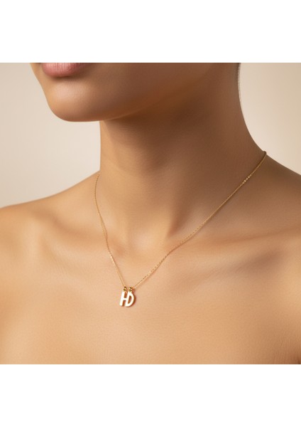 8 Ayar Altın Kolye Ucu D&h GM10893 0.5 gr