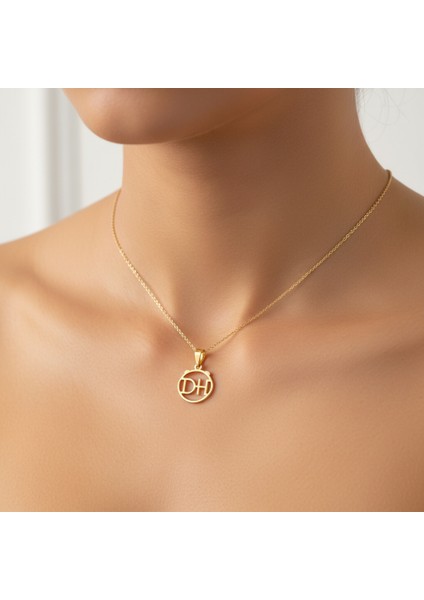 8 Ayar Altın Kolye Ucu D&h GM10895 0.5 gr