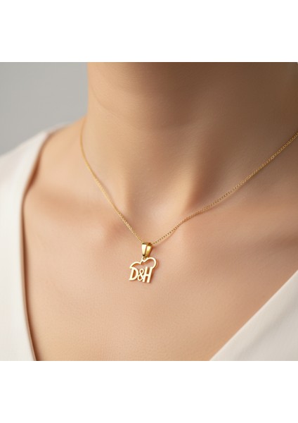 8 Ayar Altın Kolye Ucu D&h GM10898 0.5 gr