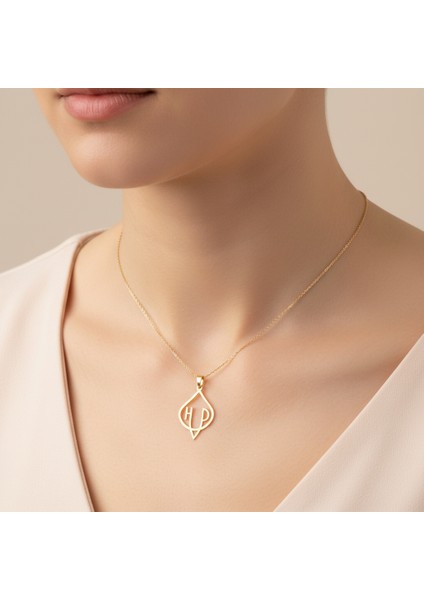 8 Ayar Altın Kolye Ucu D&h GM10900 0.5 gr