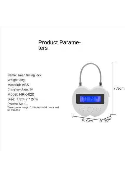 2x Akıllı Zaman Kilidi LCD Ekran Zaman Kilidi Çok Fonksiyonlu Zamanlayıcı Su Geçirmez USB Şarj Edilebilir (Yurt Dışından) fiyatları