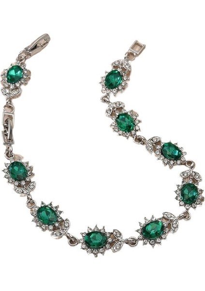 2025 Yeni Kadın Çok Renkli Zirkonyum Çiçek Dalları Şanslı Bileklik (Yurt Dışından)