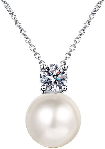 Inci Kolye Moissanite Kolye (Yurt Dışından)