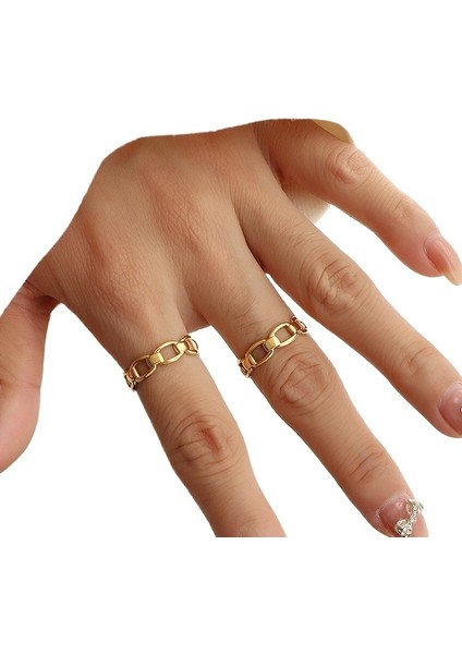 Style Ins Style Kemik Içi Boş Halka Çok Yönlü Kuyruk Halkası Açık Ayarlanabilir Halka (Yurt Dışından) fırsatları