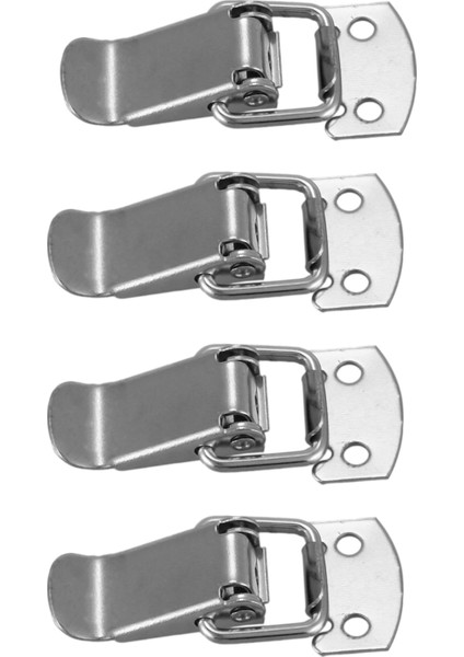 4x Gümüş Tonlu Metal Geçiş Çizgisi Mandalı Düz Döngü 1 6 Inç Yakalama (Yurt Dışından)