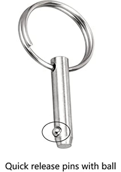 8 Pcs Hızlı Serbest Bırakma Pimleri Bimini Üst Pimleri Çap 1/4in (6 3mm) Toplam Uzunluk 2 56 Inç (65MM) Deniz 316 Paslanmaz Çelik (Yurt Dışından) indirimleri