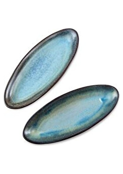 Ocean 26 Parça Kahvaltı Takımı 6 Kişilik Mavi Porselen Yuvarlak Tasarım