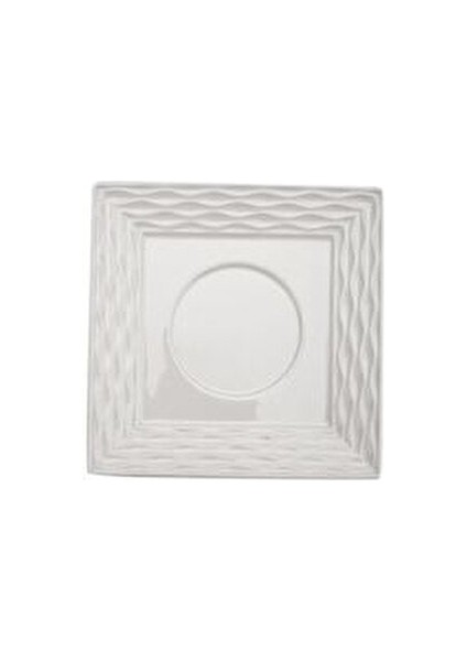 N.Wave 29 Parça Kahvaltı Takımı 6 Kişilik Beyaz Porselen Kare Tabak Seti