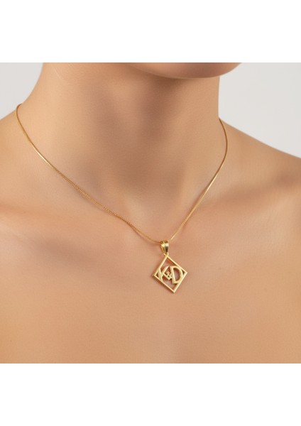 8 Ayar Altın Kolye Ucu D&k GM10939 0.5 gr