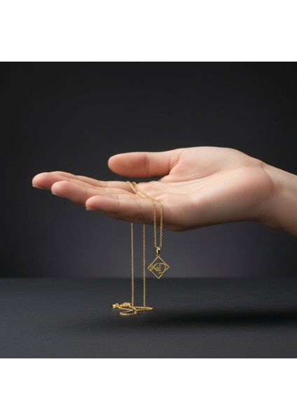 8 Ayar Altın Kolye Ucu D&k GM10939 0.5 gr fiyatları