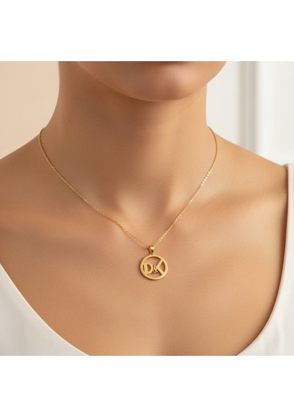 8 Ayar Altın Kolye Ucu D&k GM10944 0.5 gr