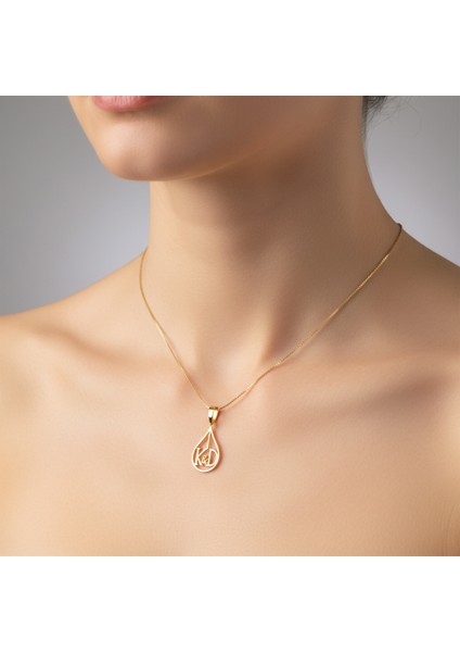 8 Ayar Altın Kolye Ucu D&k GM10947 0.5 gr